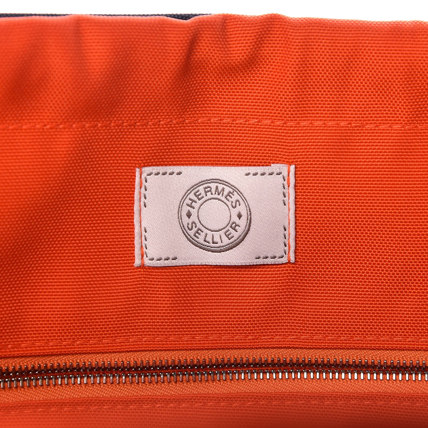 Hermes Toile Sac De Pansage Groom Bleu Navy Feu 6 of 9