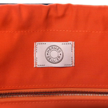 Hermes Toile Sac De Pansage Groom Bleu Navy Feu 6 of 9