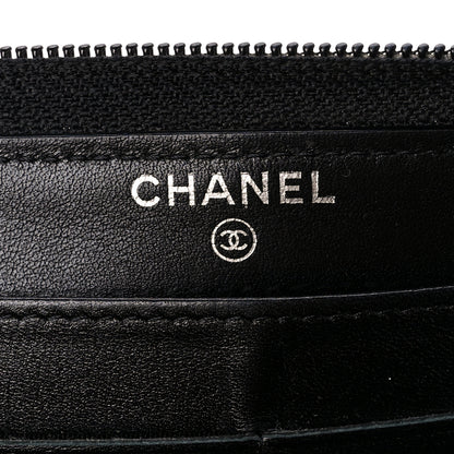 Chanel Caviar Large Timeless CC Zip Around Wallet Black 6 of 11