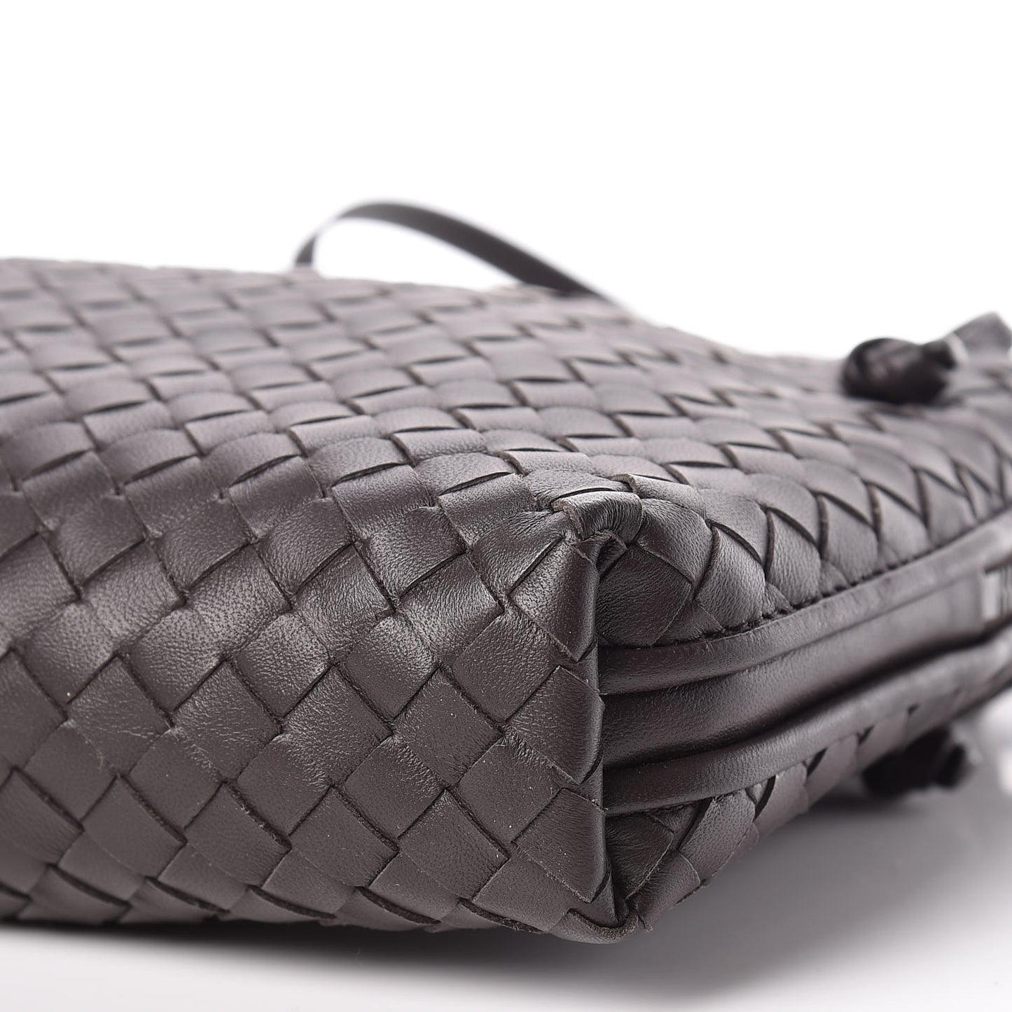 Nappa Intrecciato Pillow Crossbody Messenger Ebano