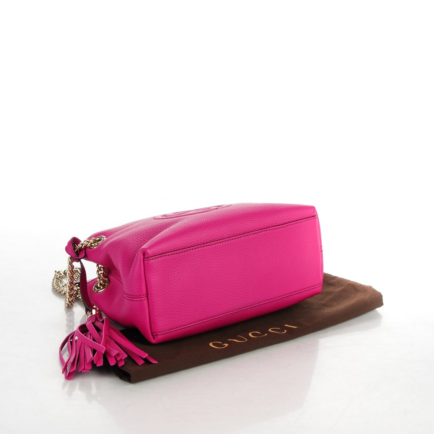 Cellarius Calfskin Small Soho Chain Shoulder Bag Bright Bouganville