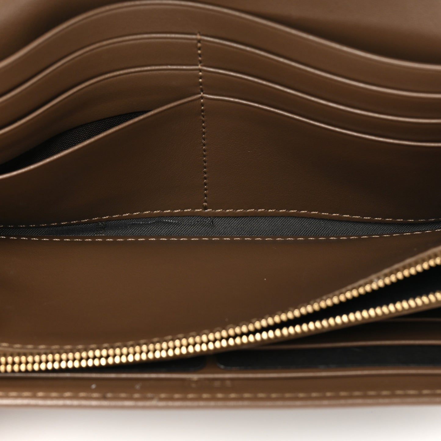 Vitello Soft F is Fendi Bi-Color FF 1974 Embossed Continental Envelope Wallet Maya Black