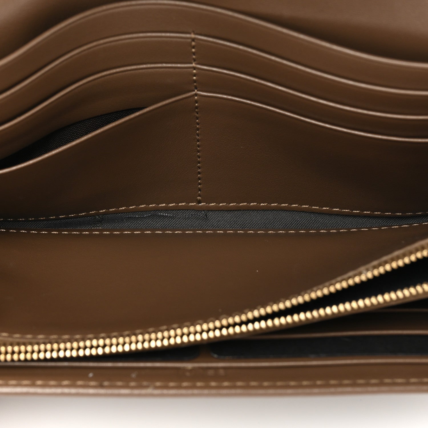 Fendi Vitello Soft F is Fendi Bi-Color FF 1974 Embossed Continental Envelope Wallet Maya Black 6 of 16