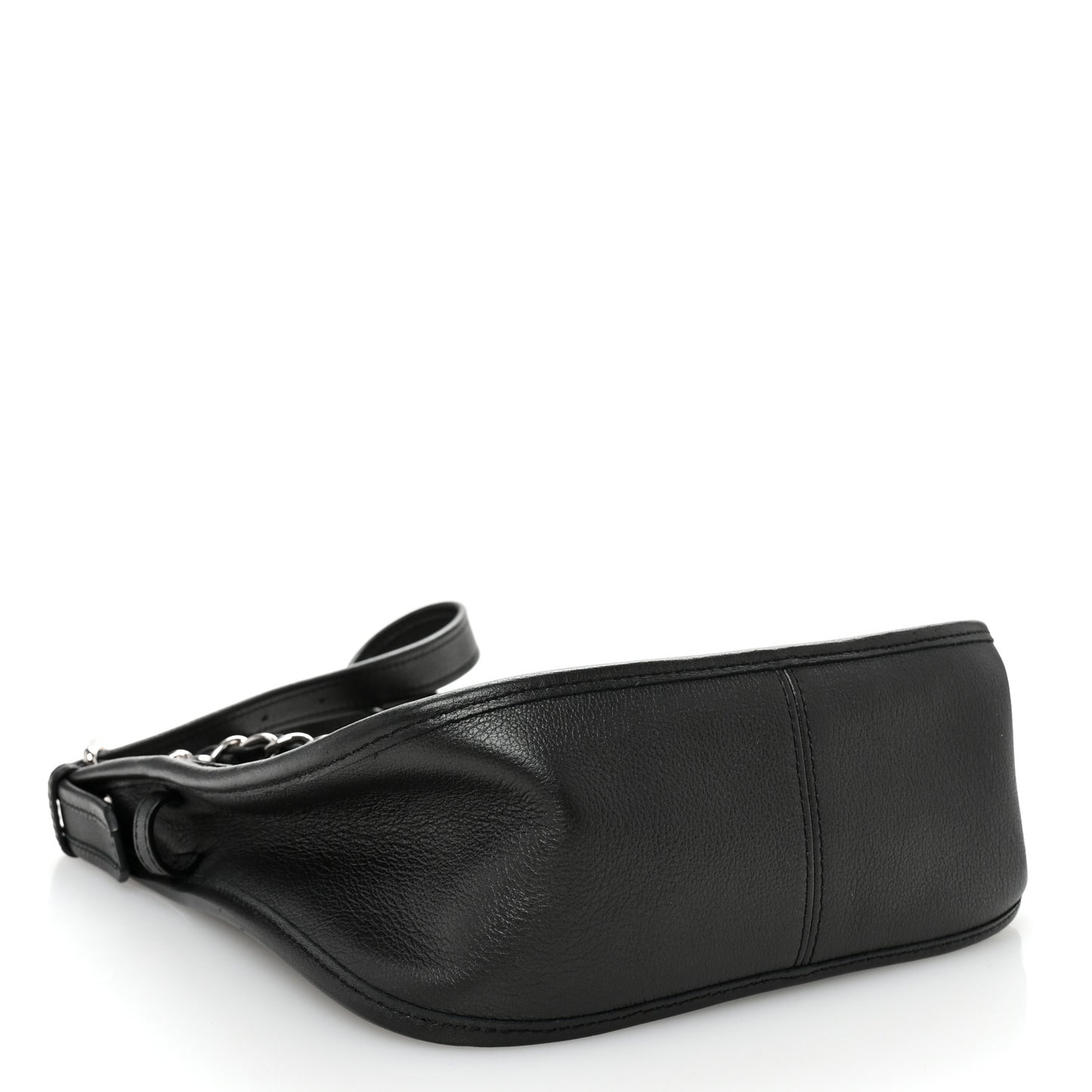 Calfskin Quilted Jungle Stroll Hobo Bag Black