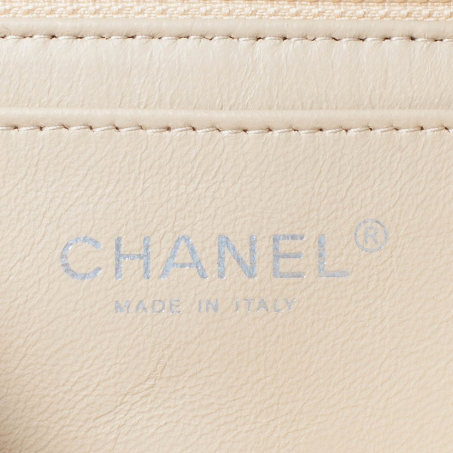 Caviar Quilted Mini Flap Beige Clair