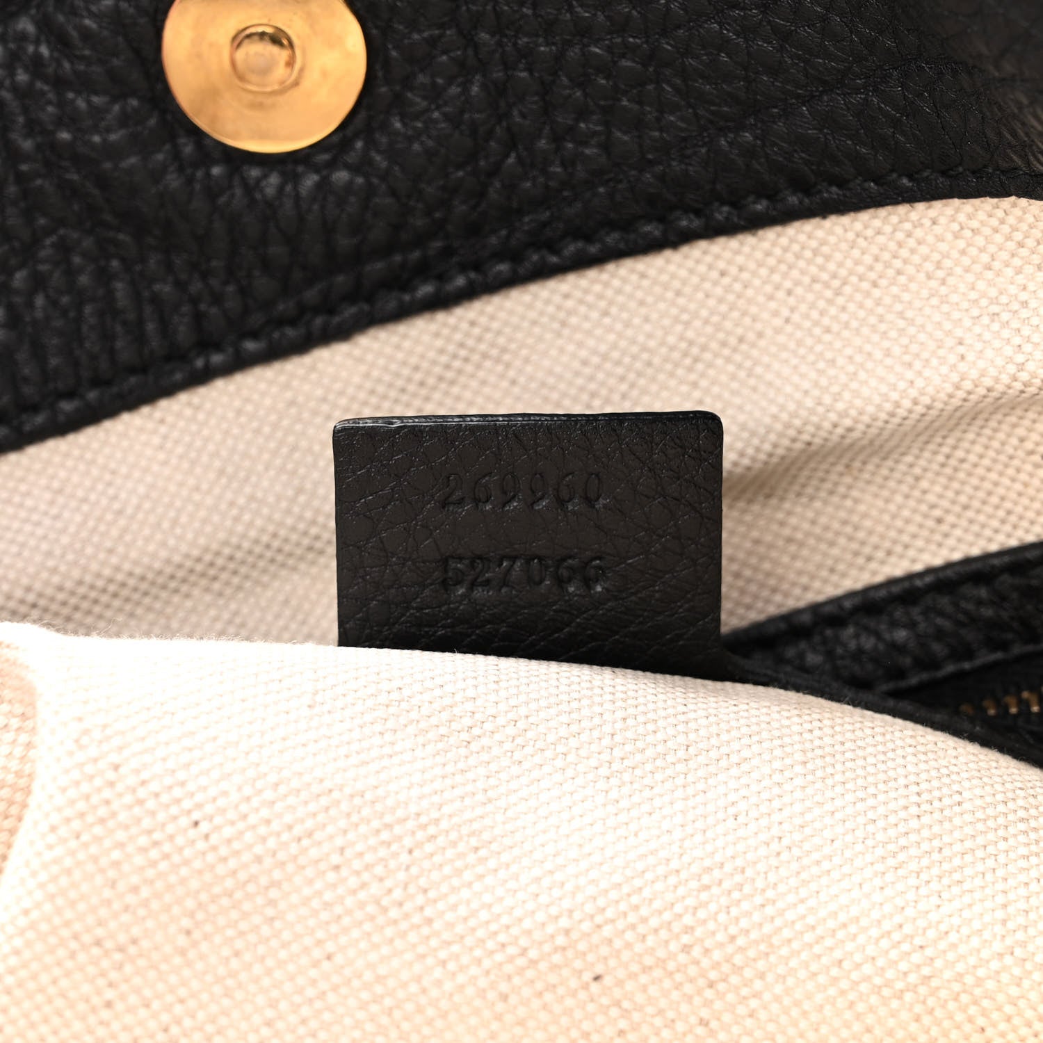 Gucci Pebbled Calfskin Large Ride Shoulder Bag Black 6 of 11