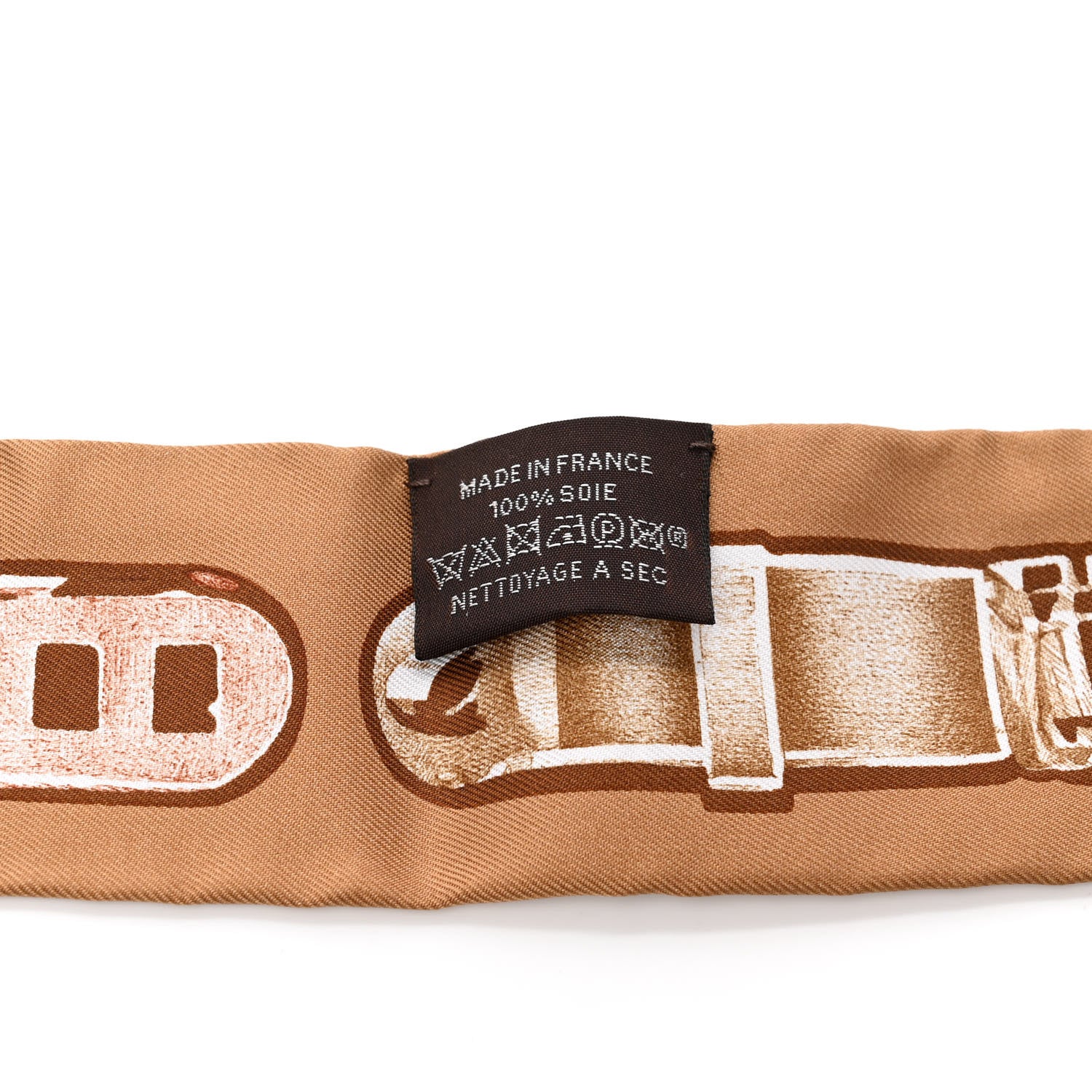 Hermes Silk Le Tresor De Medor Twilly Beige Gris Cacao 3 of 4