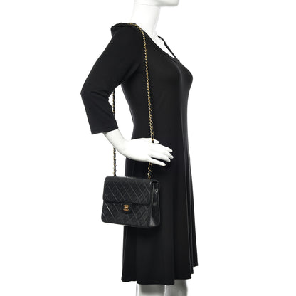 Chanel Lambskin Quilted Mini Square Flap Bag Black 2 of 13