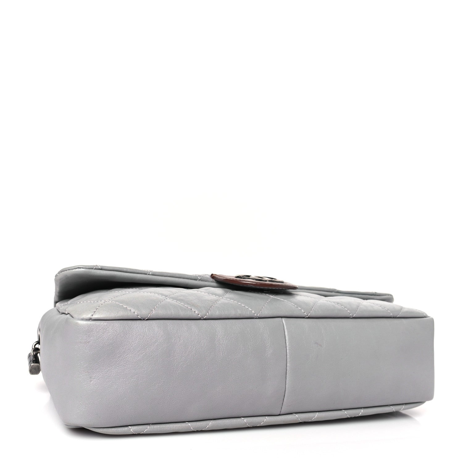 Chanel Calfskin Large Country Chic Flap Grey 4 of 10