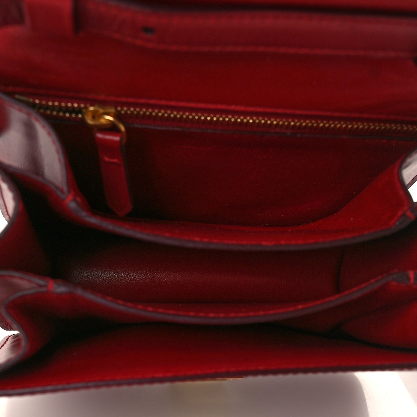 Box Calfskin Small Classic Box Flap Bag Red