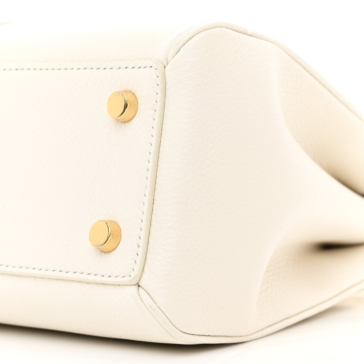 Celine Grained Calfskin Small 16 Top Handle Bag White 13 of 16