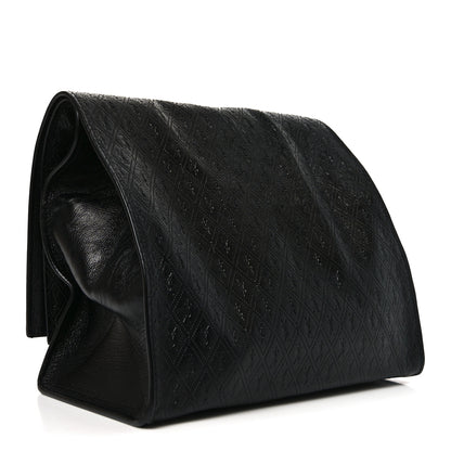 Saint Laurent Calfskin Monogram Deli Paper Bag Vintage Black 4 of 10