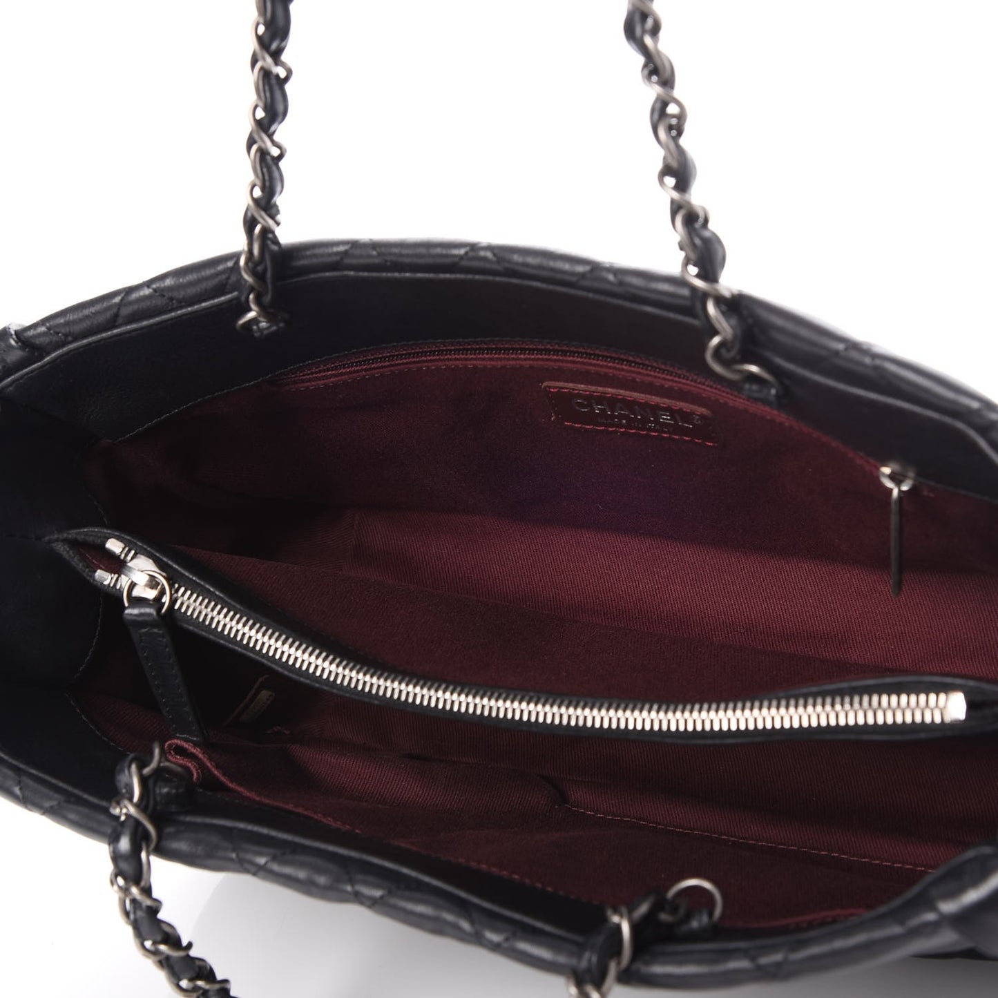 Calfskin Quilted Istanbul Small Tote Black