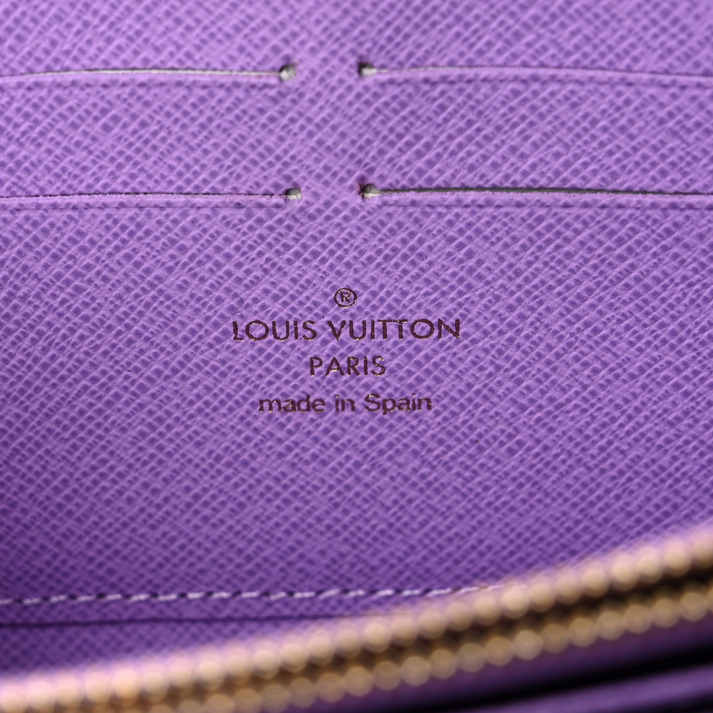Damier Ebene Illustre Zippy Wallet Violet