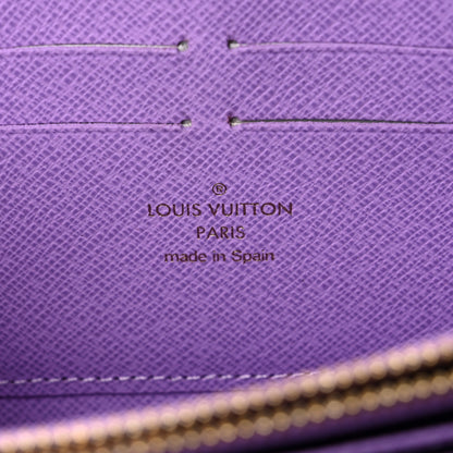 Louis Vuitton Damier Ebene Illustre Zippy Wallet Violet 6 of 9