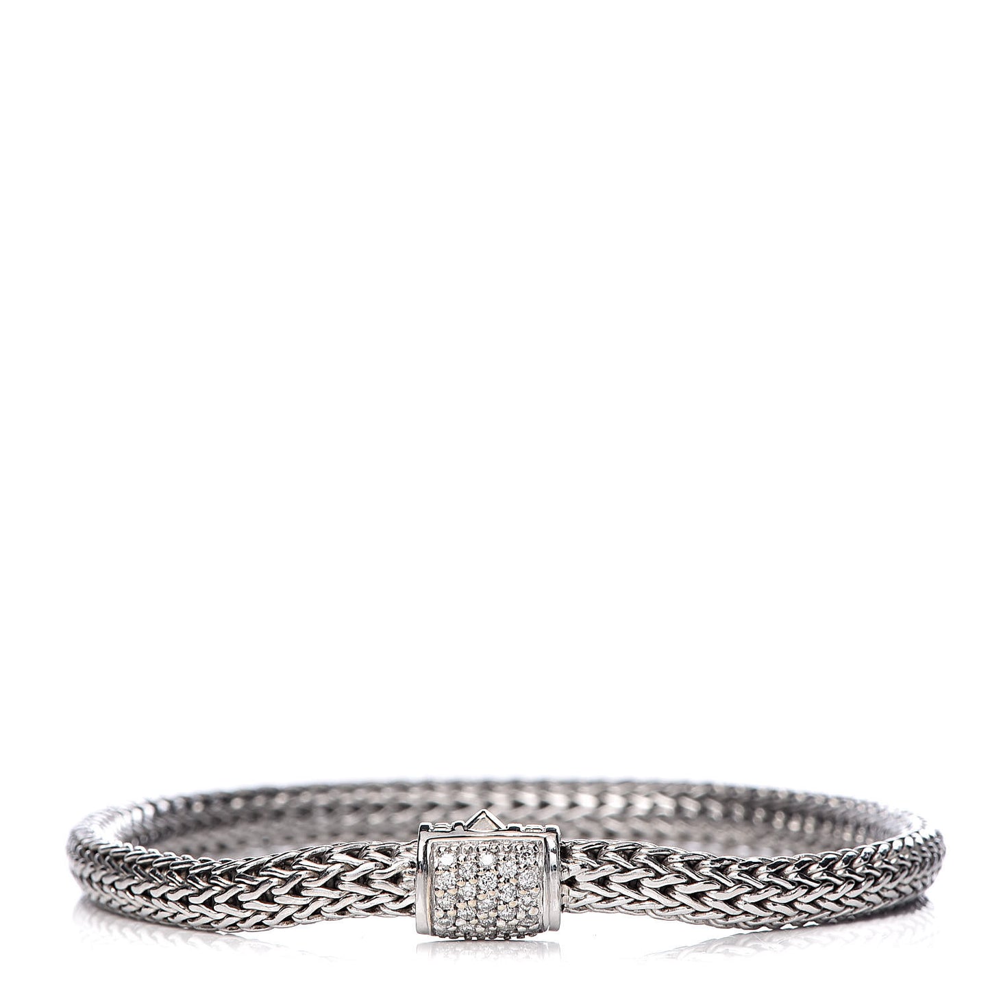 Sterling Silver Diamond 5mm Classic Chain Bracelet