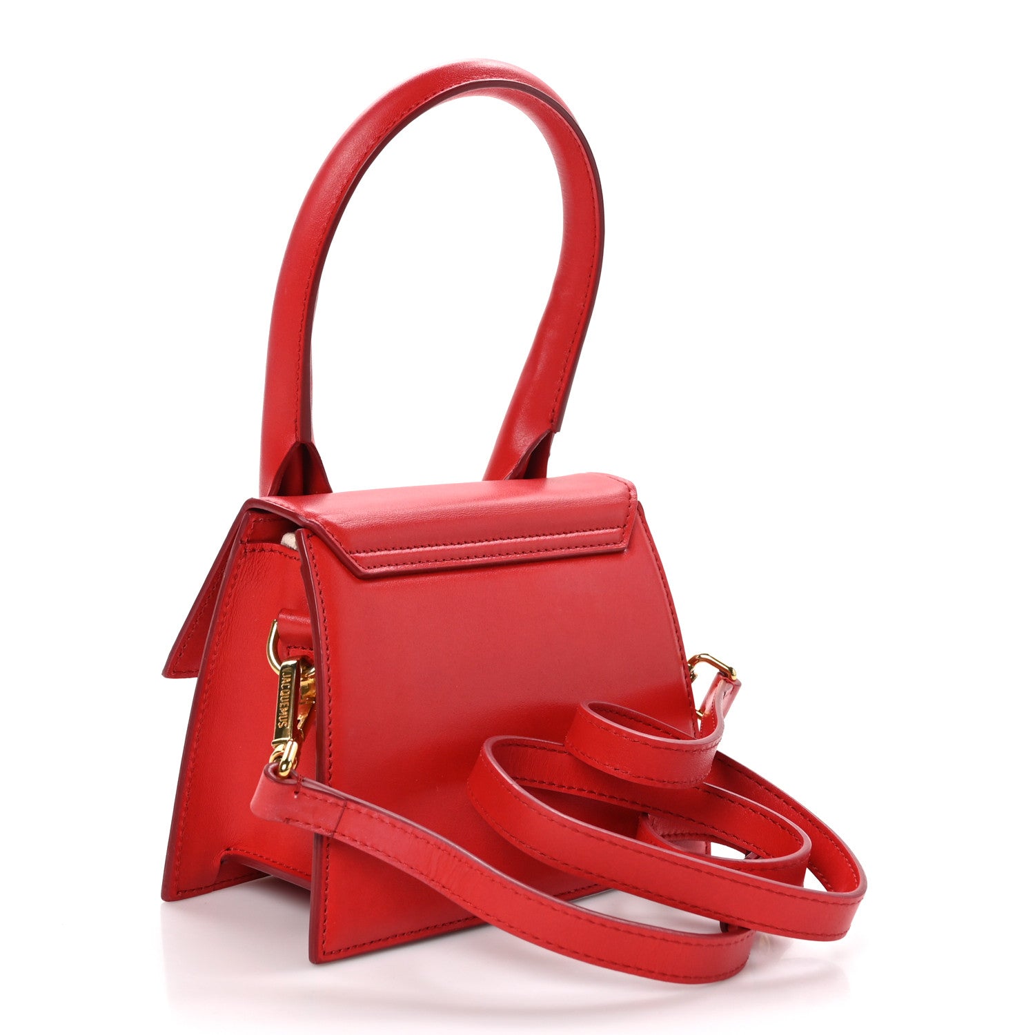 Jacquemus Smooth Calfskin Le Chiquito Moyen Red 3 of 9