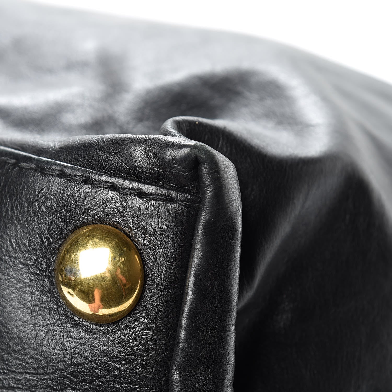 Gucci Calfskin Large Babouska Dome Satchel Black 12 of 12