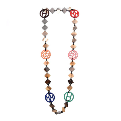 Hermes Buffalo Horn Lacquer Deva Necklace 3 of 4