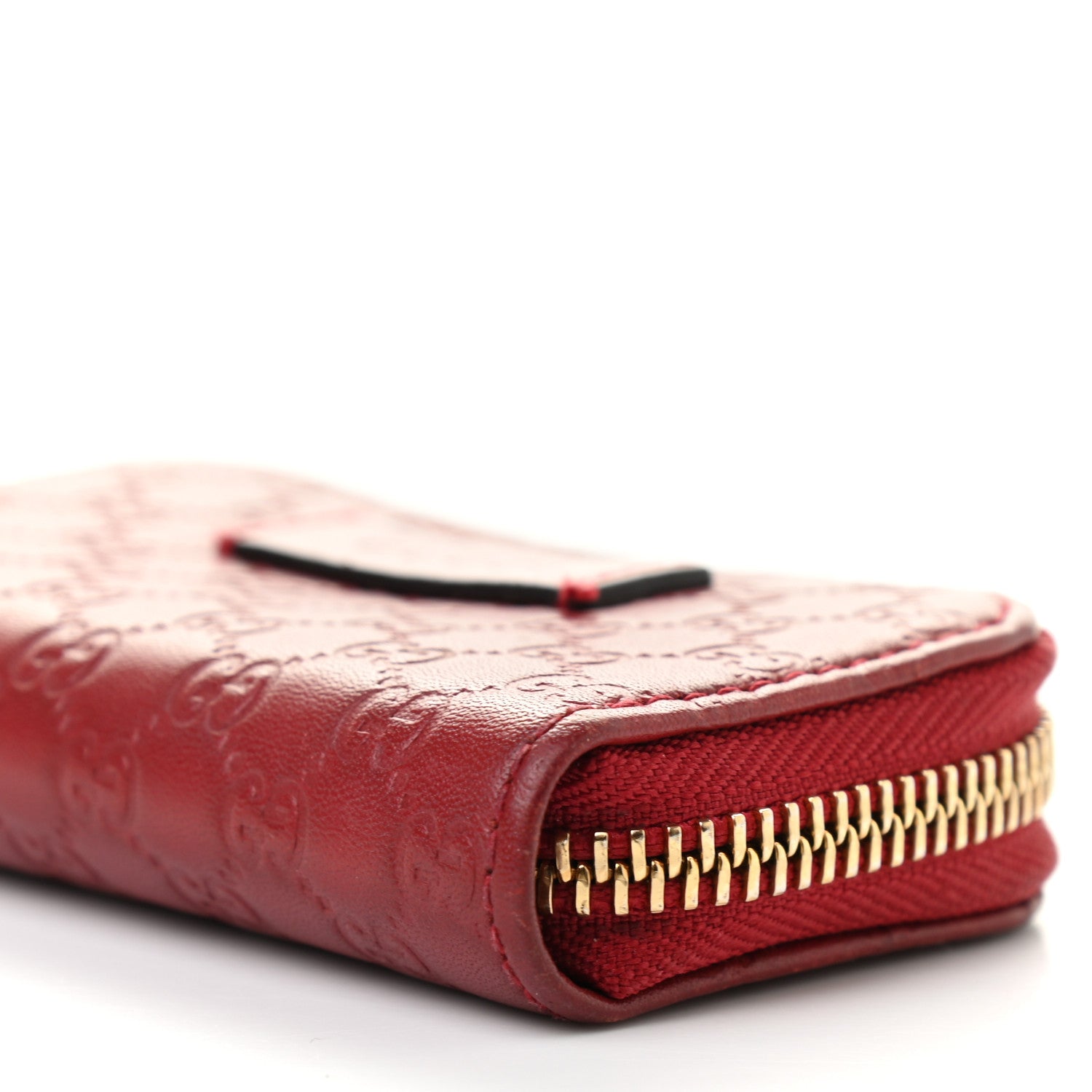 Gucci Microguccissima Zip Around Card Case Red 9 of 11