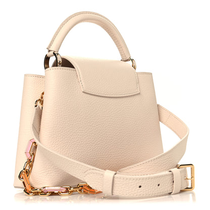 Louis Vuitton Taurillon Enamel Chain Capucines BB Quartz 3 of 9