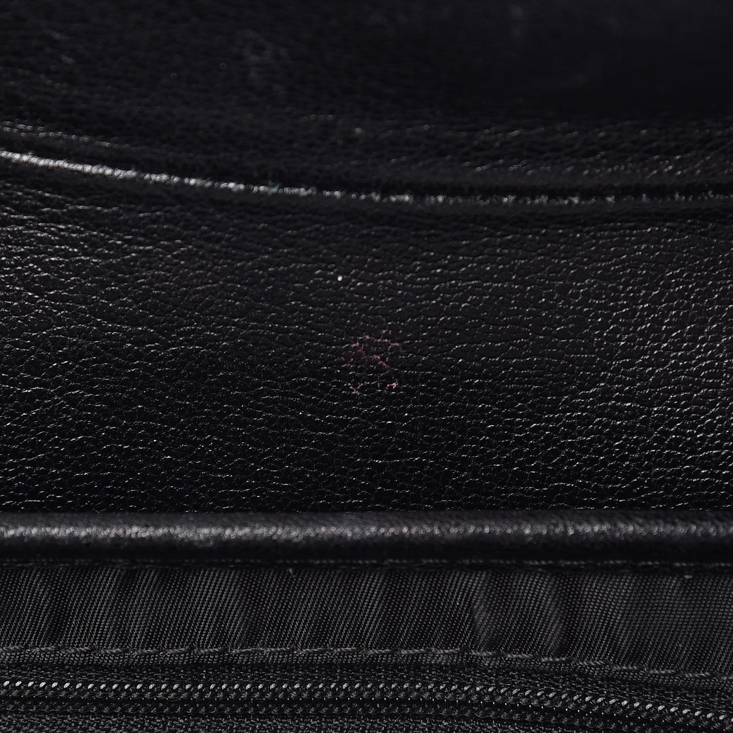 Christian Dior Grained Calfskin Saddle Bag Black 8 of 14
