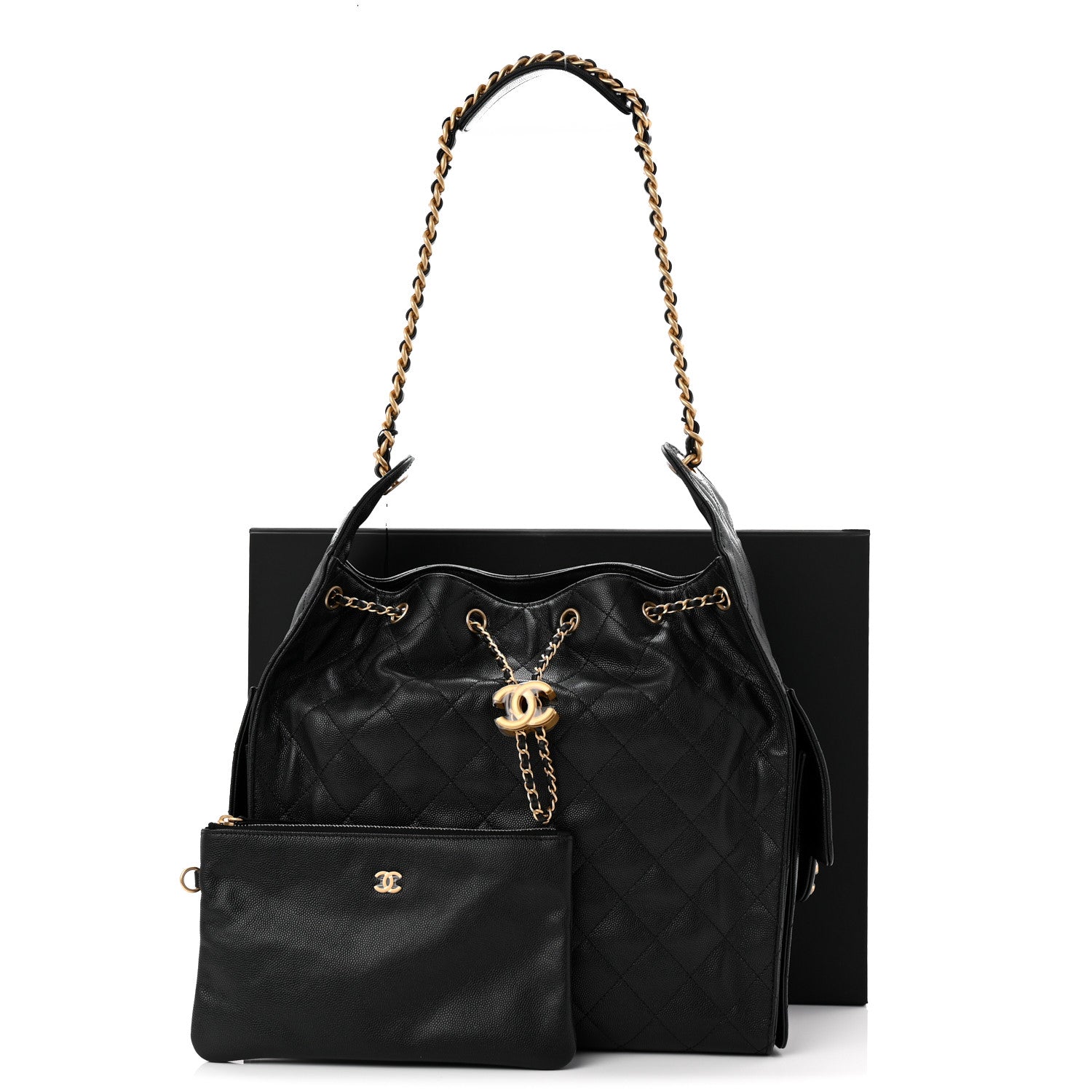 Chanel Caviar Quilted Medium Chanel 25 Handbag Black 13 of 13