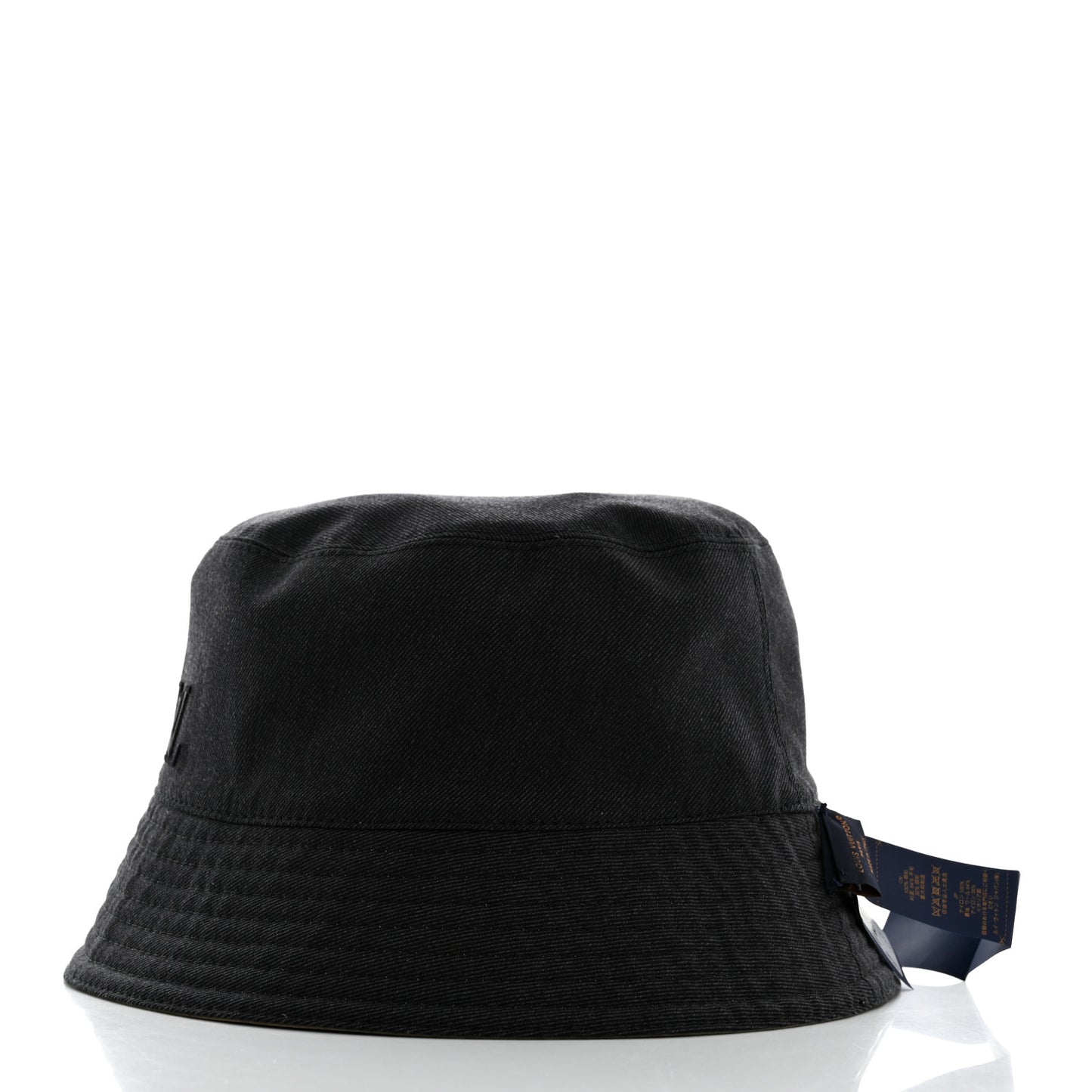 Nylon Wool Monogram Reversible Rain Bucket Hat L Beige