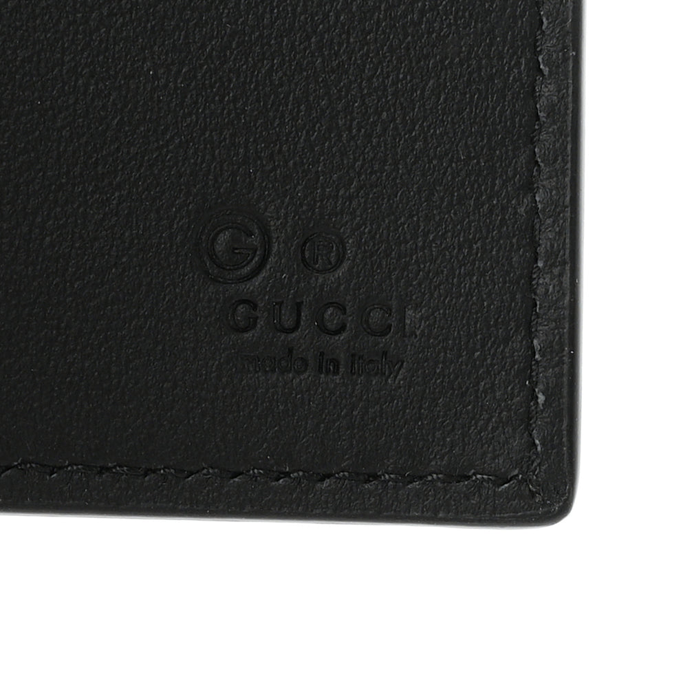 Gucci Microguccissima Bi-Fold Wallet Black 2002133 – FASHIONPHILE