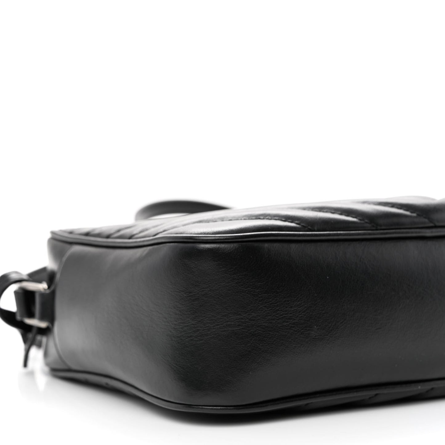 Calfskin Matelasse Monogram Lou Camera Bag Black