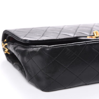 Chanel Lambskin Quilted Medium Double Flap Black 8 of 18
