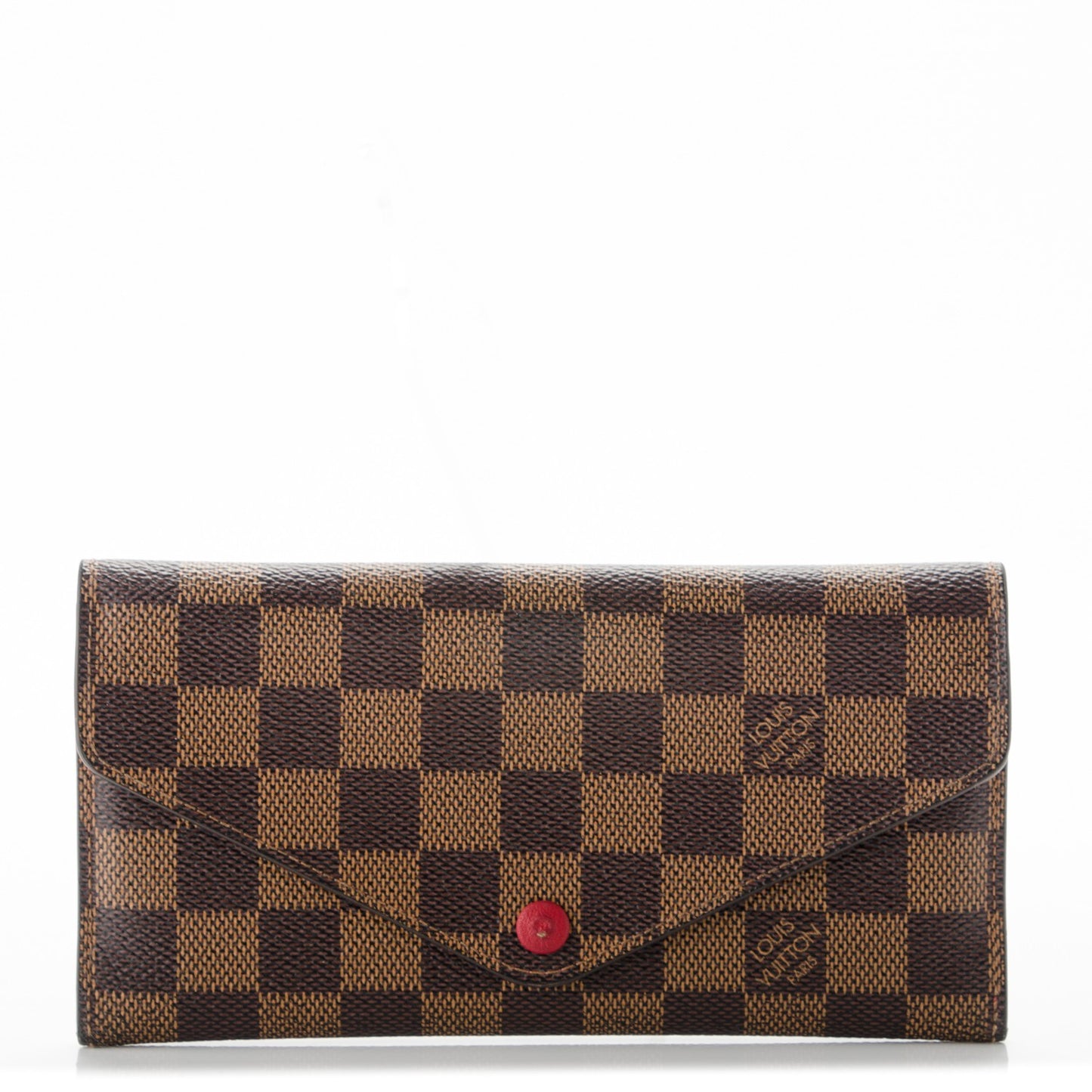 Damier Ebene Josephine Wallet Red