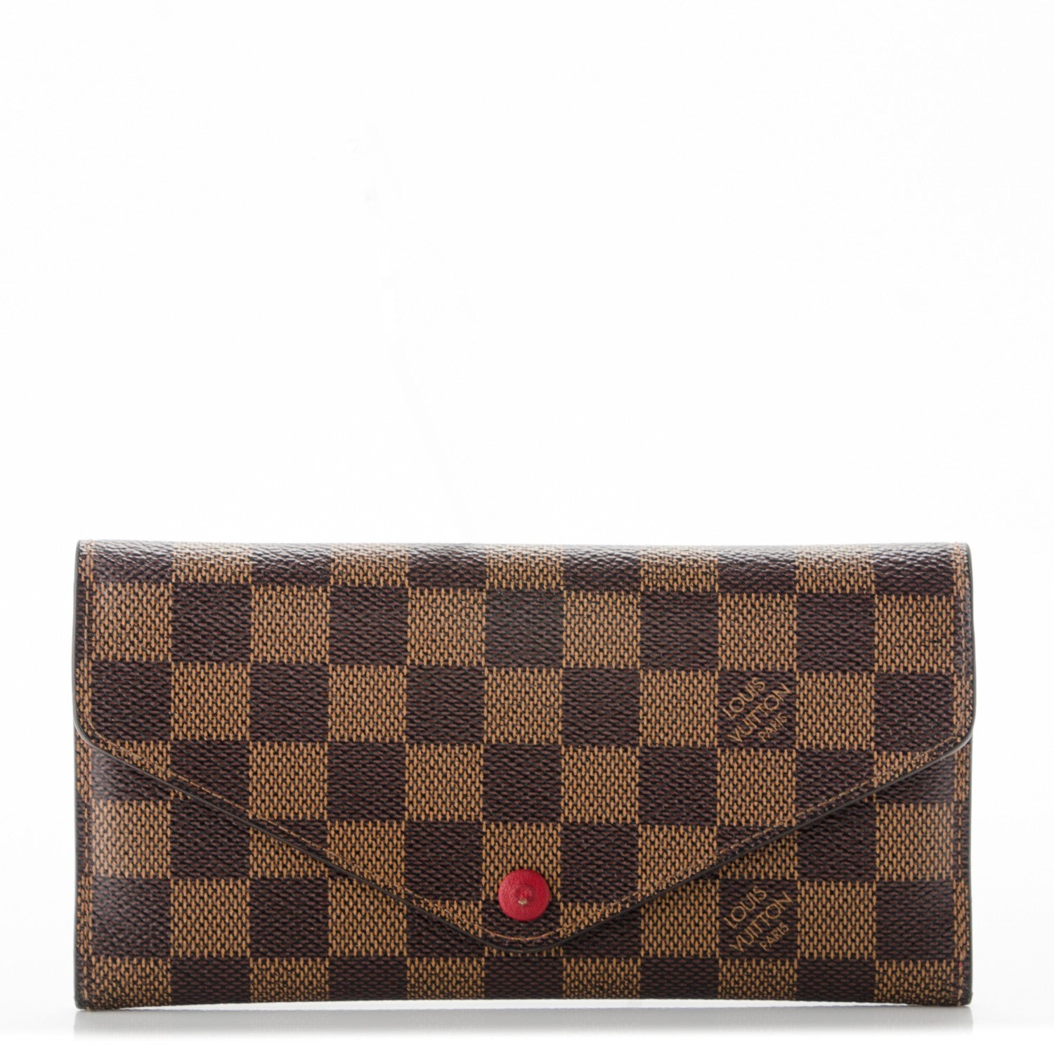 Louis Vuitton Damier Ebene Josephine Wallet Red 1 of 9