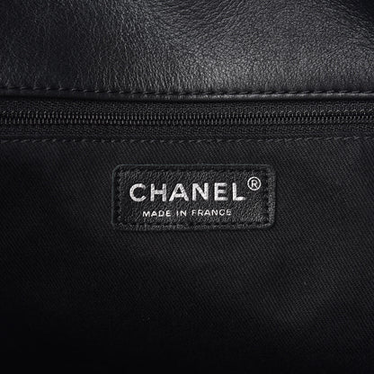 Chanel Calfskin Quilted In The Business North South Tote Black 8 of 9