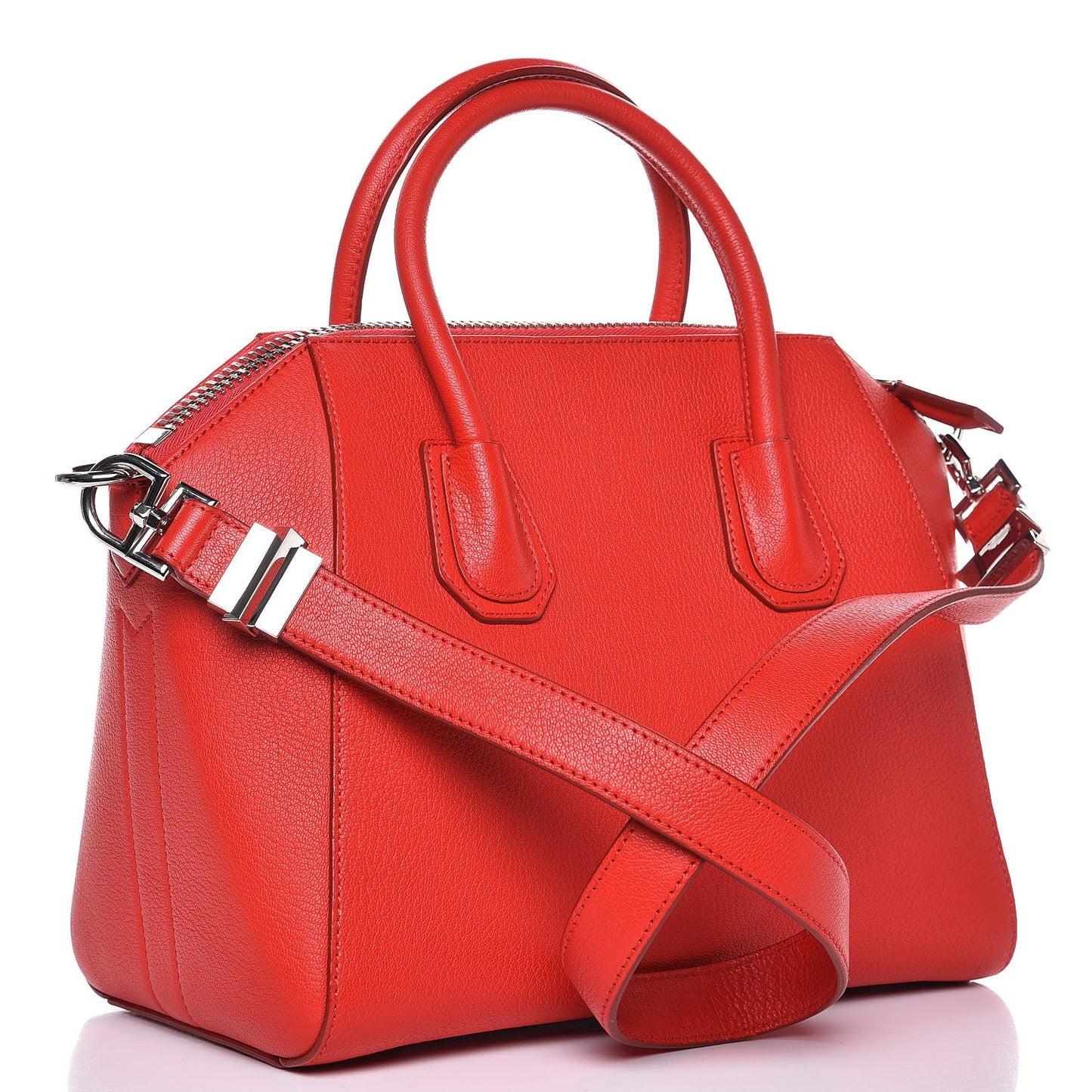Sugar Goatskin Small Antigona Red