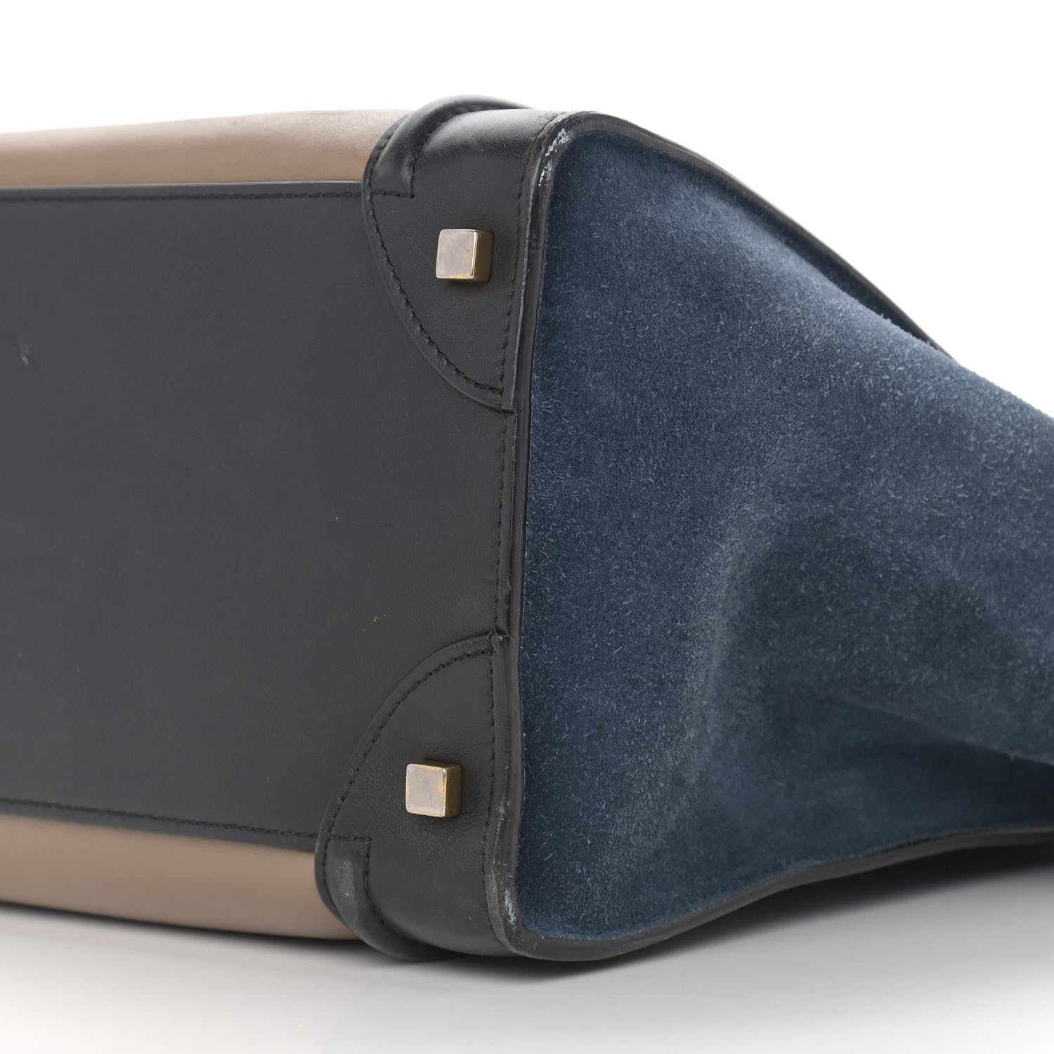 Celine Smooth Calfskin Suede Mini Tri-Color Luggage Beige 8 of 12