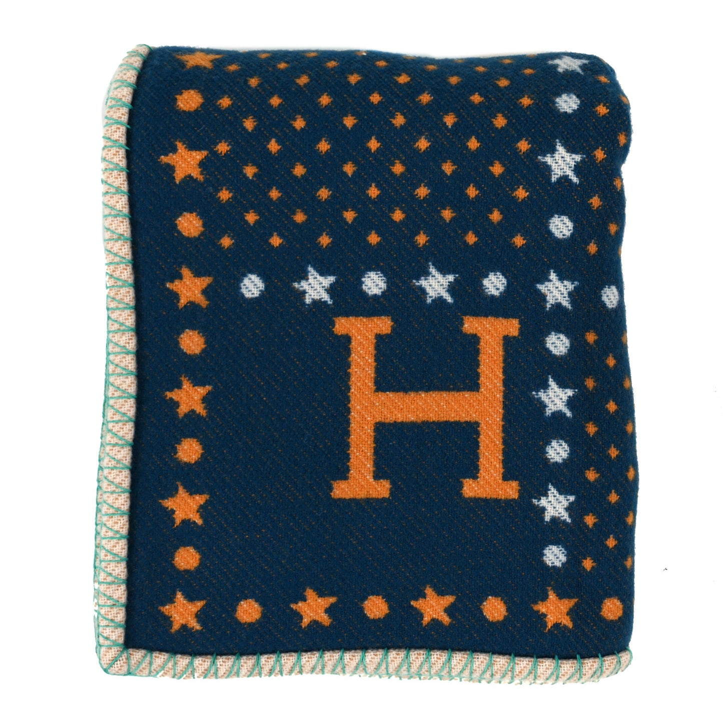Wool Cashmere Western And Company Blanket Indigo