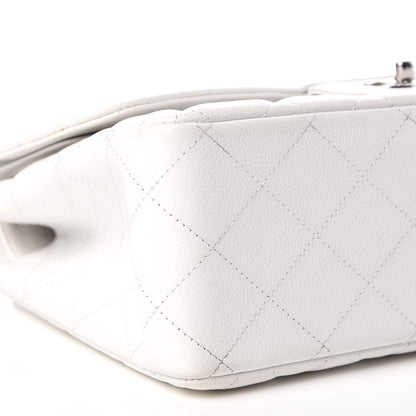 Chanel Caviar Quilted Jumbo Double Flap White 6 of 14
