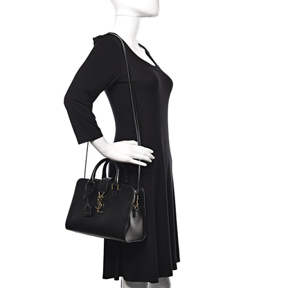 Saint Laurent Calfskin Monogram Baby Cabas Black 2 of 11