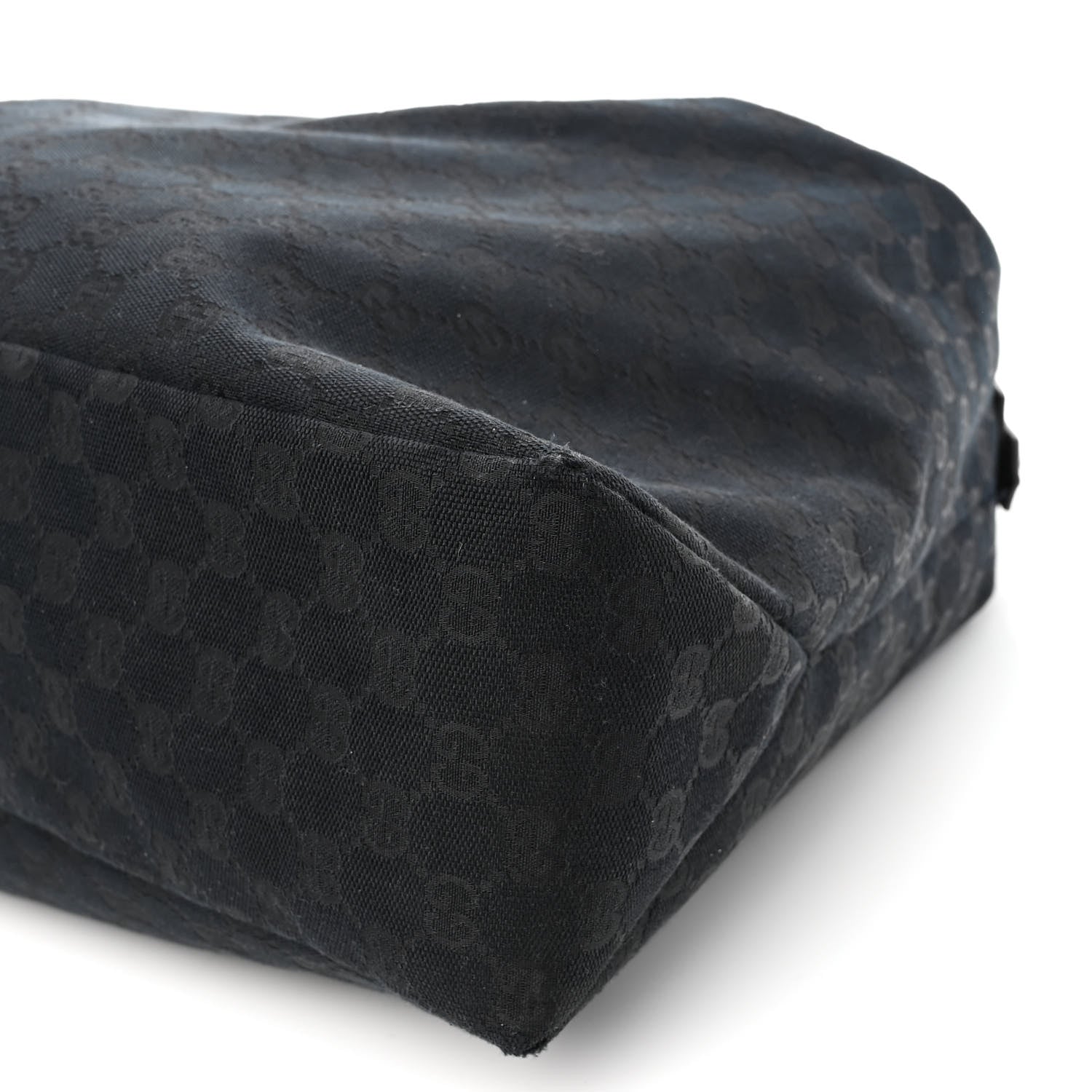 Gucci Monogram Large Horsebit Chain Hobo Black 10 of 15