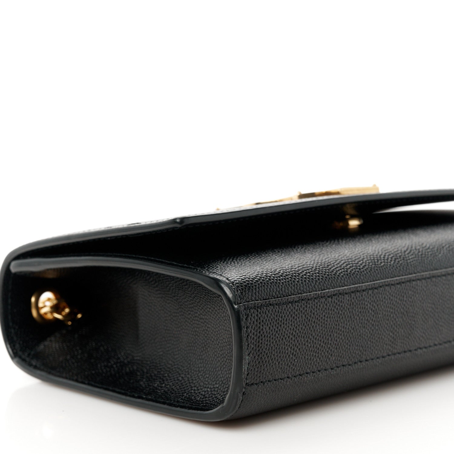 Saint Laurent Grain De Poudre Small Monogram Kate Satchel Black 10 of 11