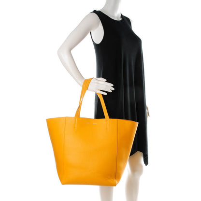 Celine Grained Calfskin Medium Horizontal Cabas Phantom Saffron 2 of 8