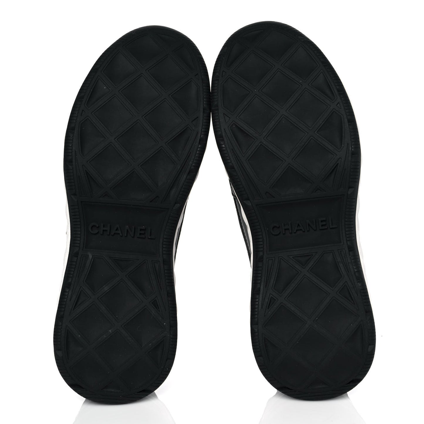 Velvet Calfskin Mixed Fibers CC Sneakers 36 Black