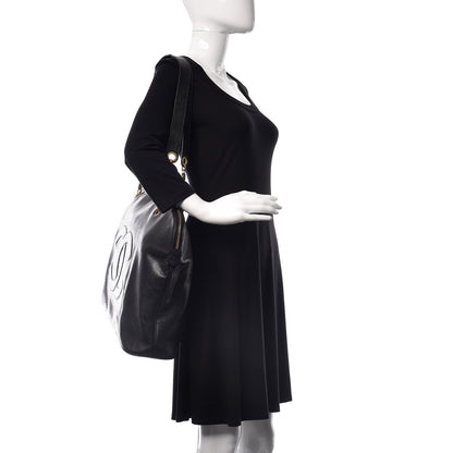 Chanel Caviar Large CC Shoulder Bag Black 2 of 13