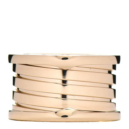 Bulgari 18K Yellow Gold B.Zero1 Four-Band Ring 55 7.25 1 of 6
