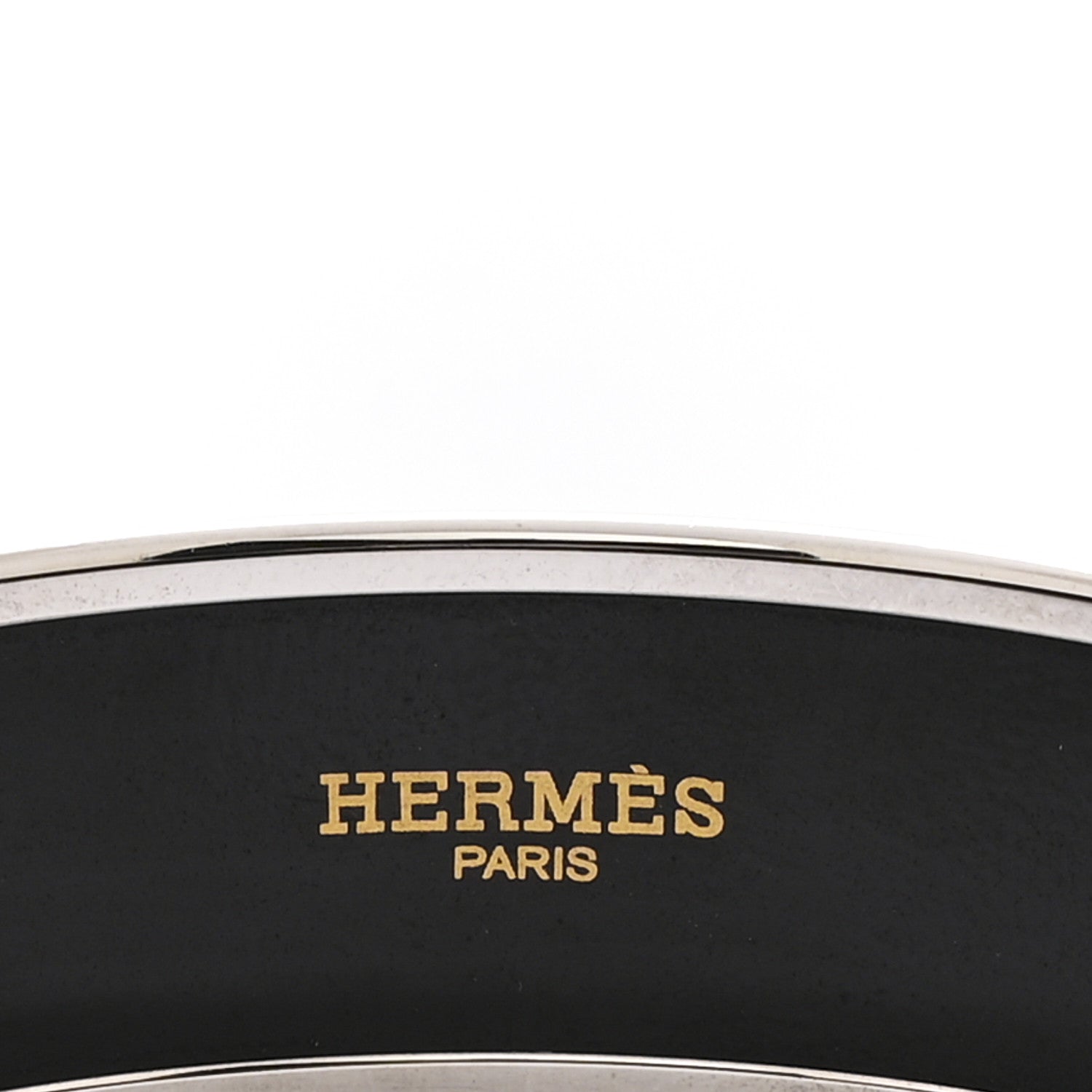 Hermes Enamel Wide Printed Capitales Bracelet 65 4 of 6