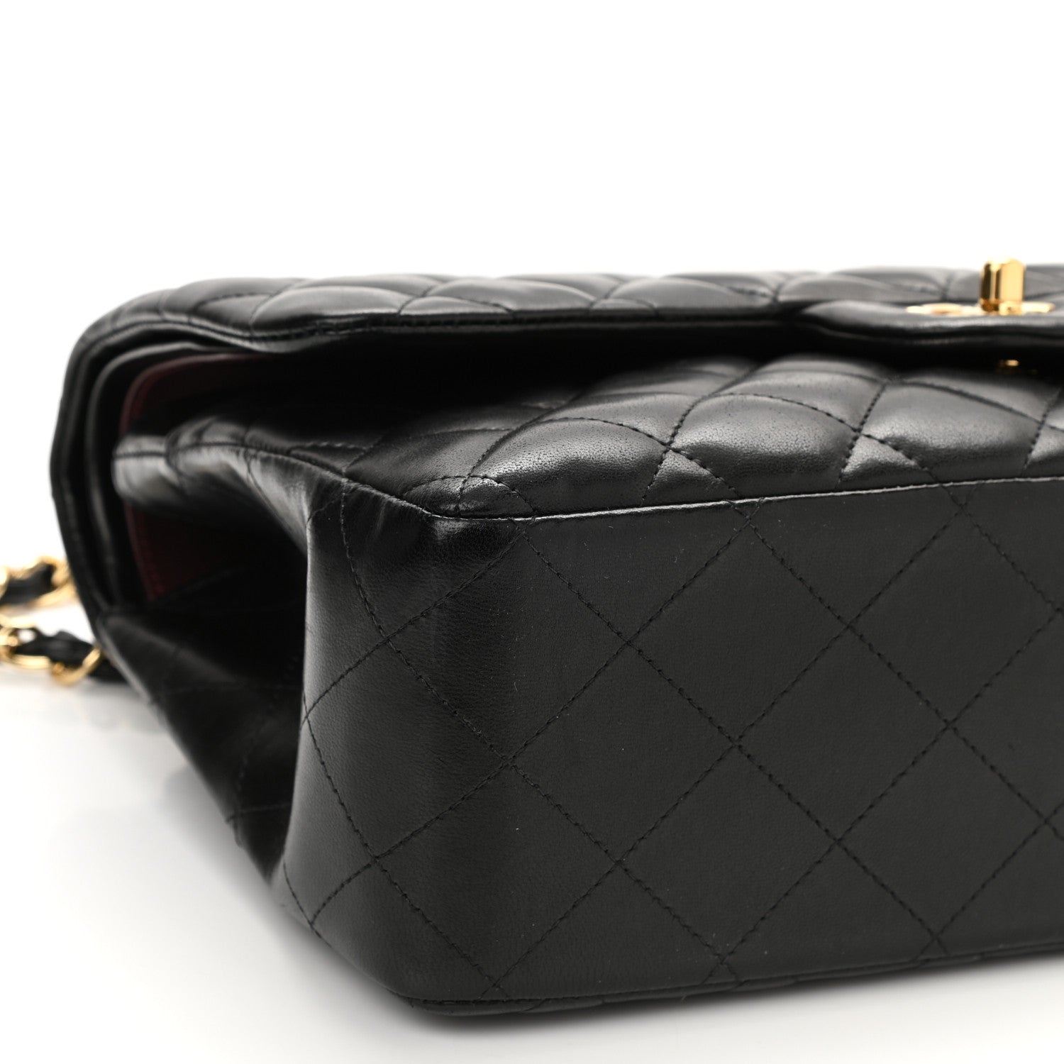 Chanel Lambskin Quilted Jumbo Double Flap Black 8 of 9