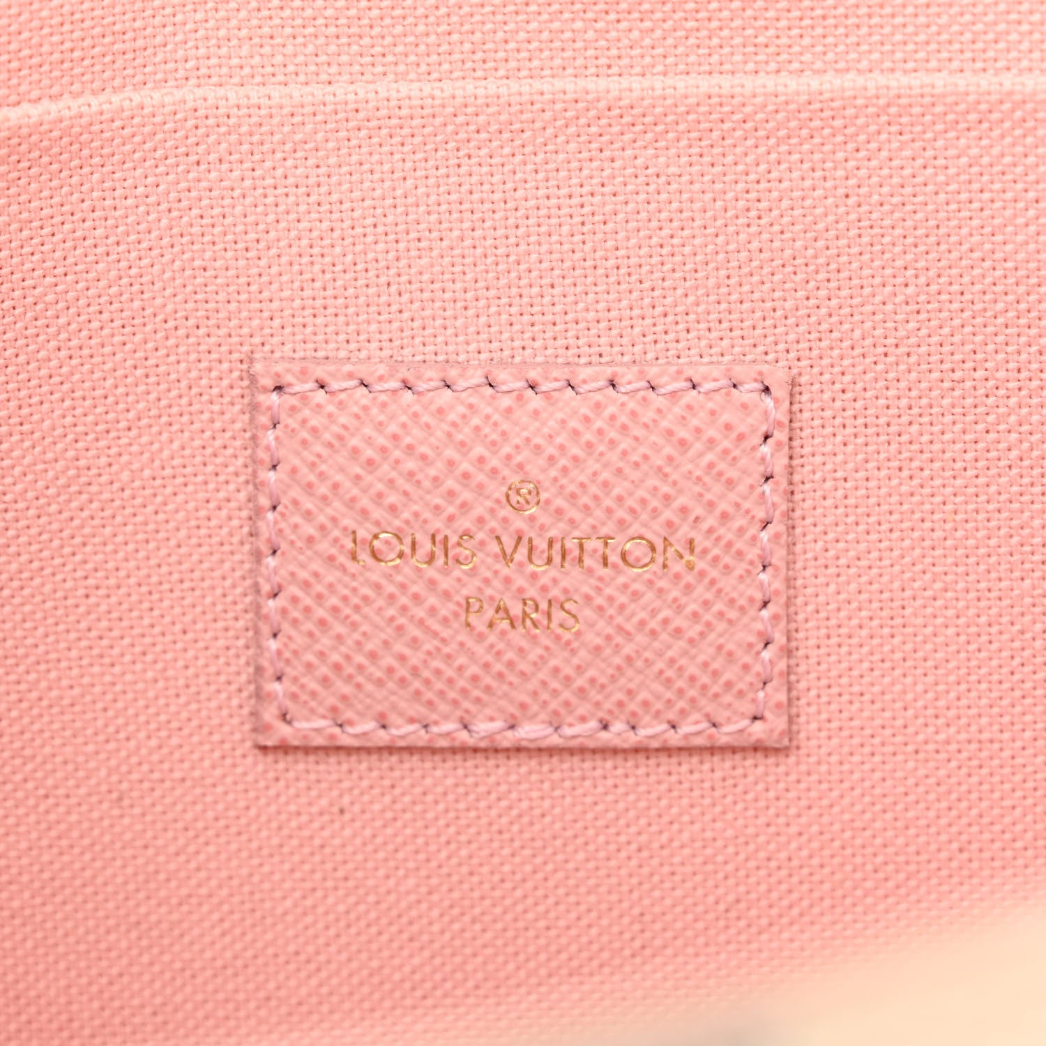 Louis Vuitton Damier Azur Pochette Felicie Chain Wallet Rose Ballerine 9 of 14
