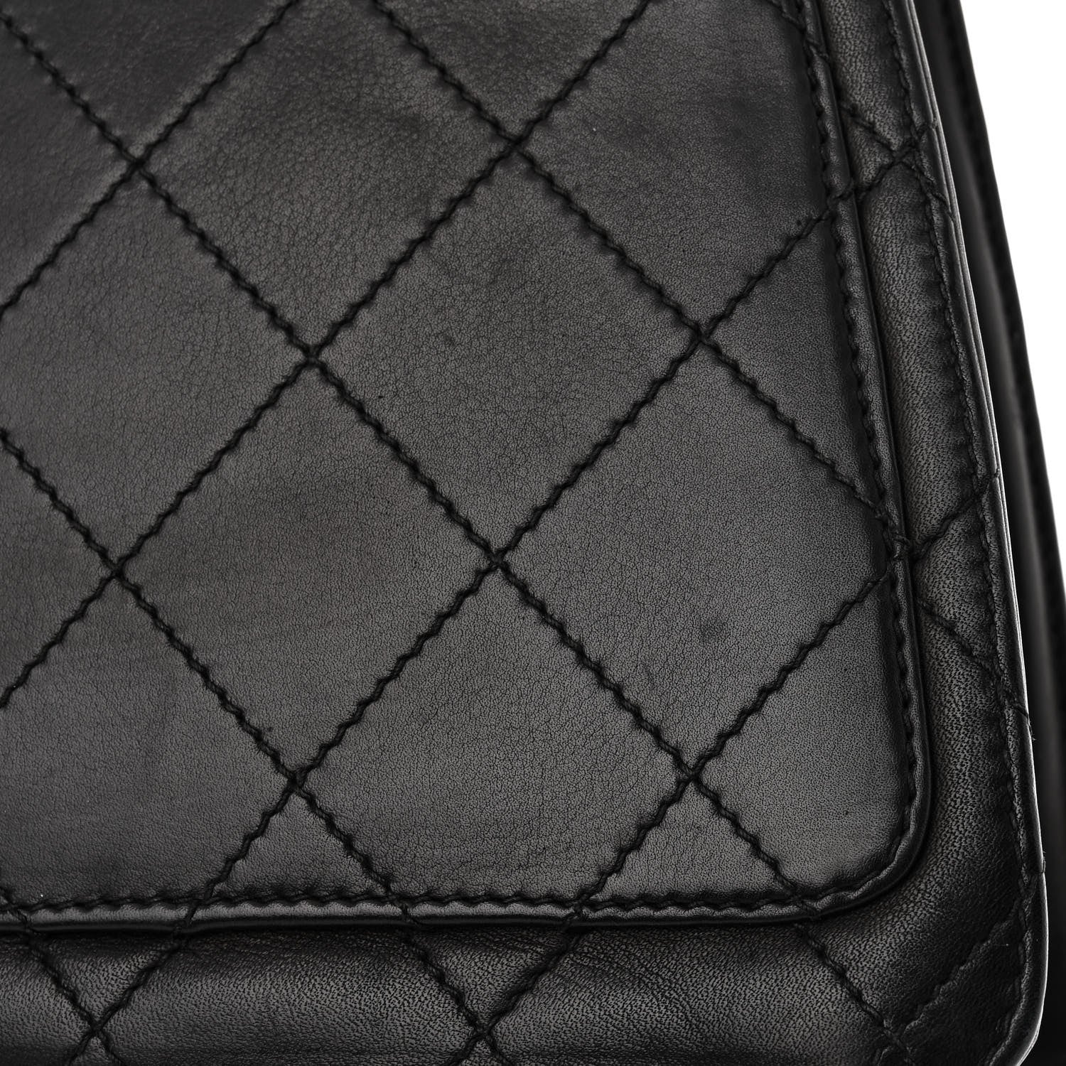 Chanel Lambskin Quilted CC Flap Shoulder Bag Black 15 of 15