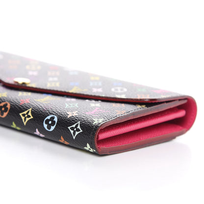 Louis Vuitton Monogram Multicolor Sarah Wallet NM Black Grenade 8 of 8